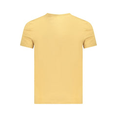 Beige Cotton Men T-Shirt