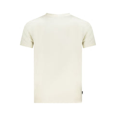 Beige Cotton Men T-Shirt