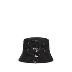 Black Recycled Polyamide Bucket Hat