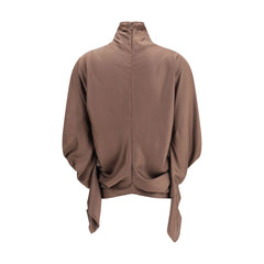 Brown Silk Blouse