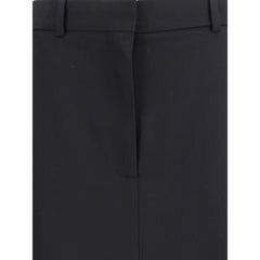 Black Fleece Wool Long Skirt