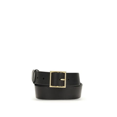 Black Leather Regular Belt