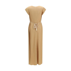 Orange Viscose Casual Dress