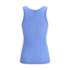 Blue Fleece Wool Top