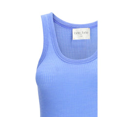 Blue Fleece Wool Top