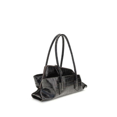 Black Calf Leather Bos Taurus Shoulder Bag