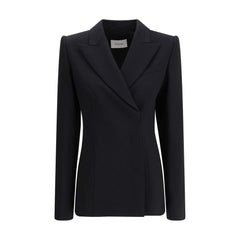 Black Fleece Wool Coat