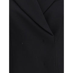 Black Fleece Wool Coat