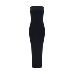 Black Cotton Casual Dress