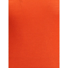 Orange Wool Turtleneck