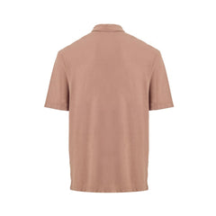 Brown Cotton Polo Shirt