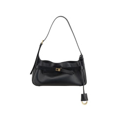 Black Calf Leather Bos Taurus Shoulder Bag