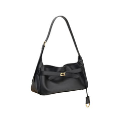 Black Calf Leather Bos Taurus Shoulder Bag