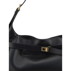 Black Calf Leather Bos Taurus Shoulder Bag