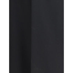 Black Wool Midi Skirt