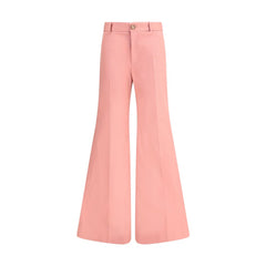 Multicolor Cotton Flared Pants