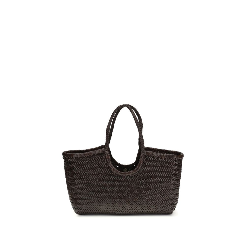 حقيبة كتف من جلد البافالو البني