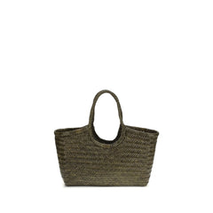 Bicolor Buffalo Leather Shoulder Bag