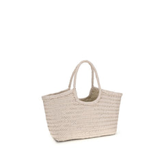 Beige Buffalo Leather Shoulder Bag