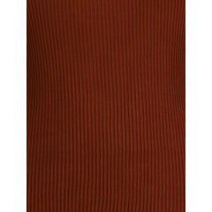 Orange Silk Long Sleeve T-Shirt