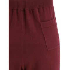 Bordeaux Wool Casual Pants