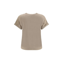 Beige Nylon T-Shirt