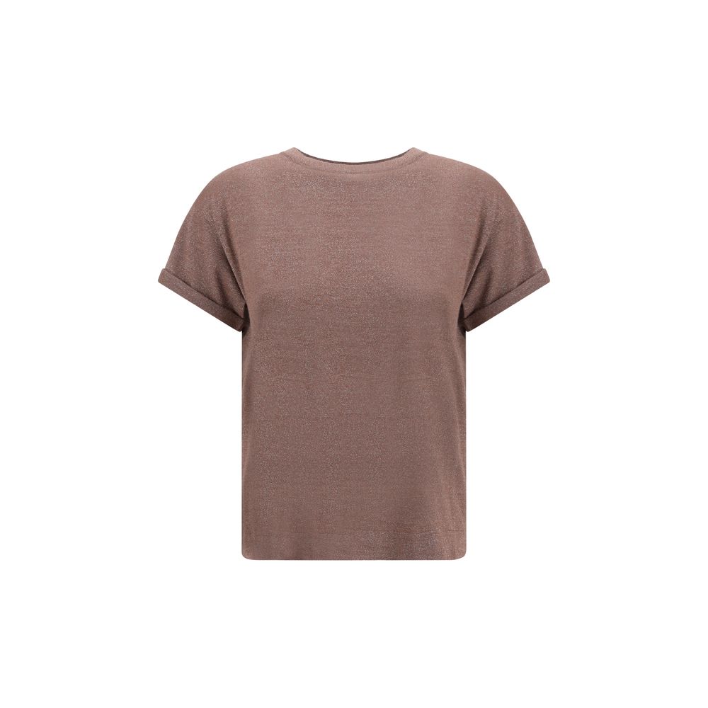 Brown Nylon T-Shirt