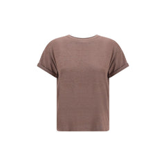 Brown Nylon T-Shirt