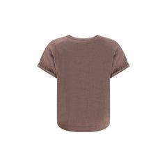 Brown Nylon T-Shirt