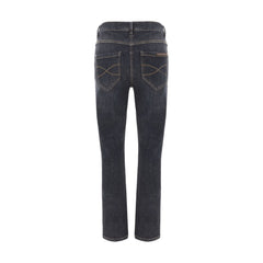 Black Cotton Skinny Jeans
