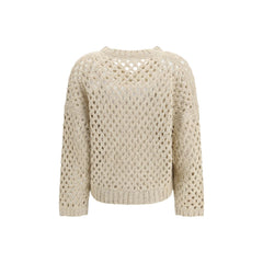 Beige Silk Sweater