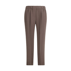 Gray Acetate Casual Pants