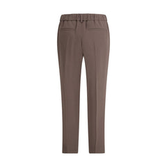 Gray Acetate Casual Pants