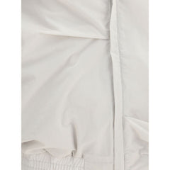 Gray Polyamide Full-Length Jacket