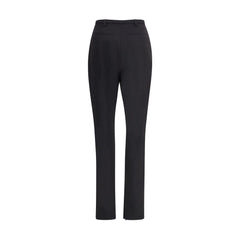 Black Polyester Skinny Pants
