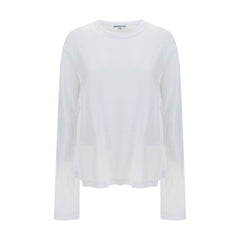 سويت شيرت قطني أبيض