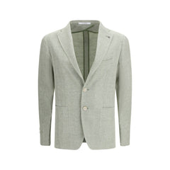 Bicolor Linen Blazer
