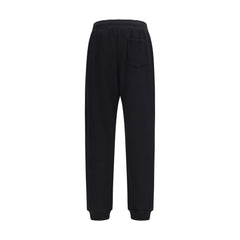 Black Cotton Casual Pants