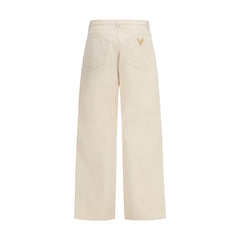 Beige Cotton Jeans Denim