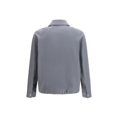 Gray Cotton Shell Jacket