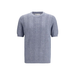 Blue Linen T-Shirt