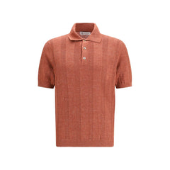 Orange Cotton Polo Shirt