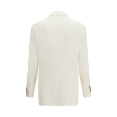 White Linen Blazer
