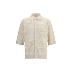 قميص بولو قطن أبيض