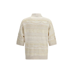 قميص بولو قطن أبيض