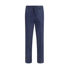 Blue Tencel Dress Pants