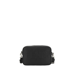 Black Cotton Shoulder Bag