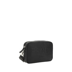Black Cotton Shoulder Bag