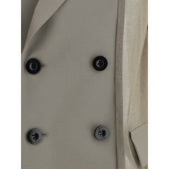 Bicolor Cotton Blazer