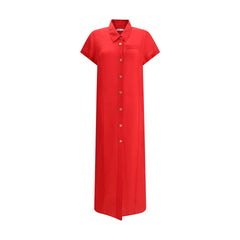 Multicolor Silk Casual Dress